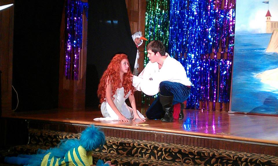 As Ariel in The Little Mermaid June 2013